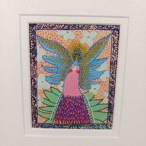 Eneida Valverde ABUNDANCE Angel* Reproduction Art Print w/Matte Frame Size 10x8"